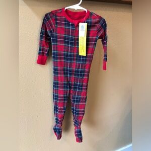 Old Navy Plaid 18-24 Months Christmas Onesie